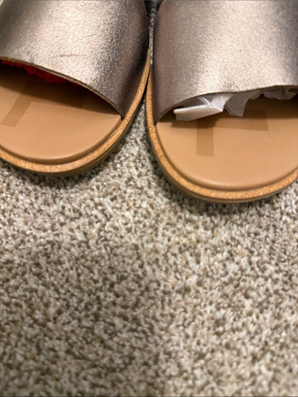 Sorel Women’s Two-Tone Slingback Sandals in Taupe and Metallic| 7 - Picture 8 of 9